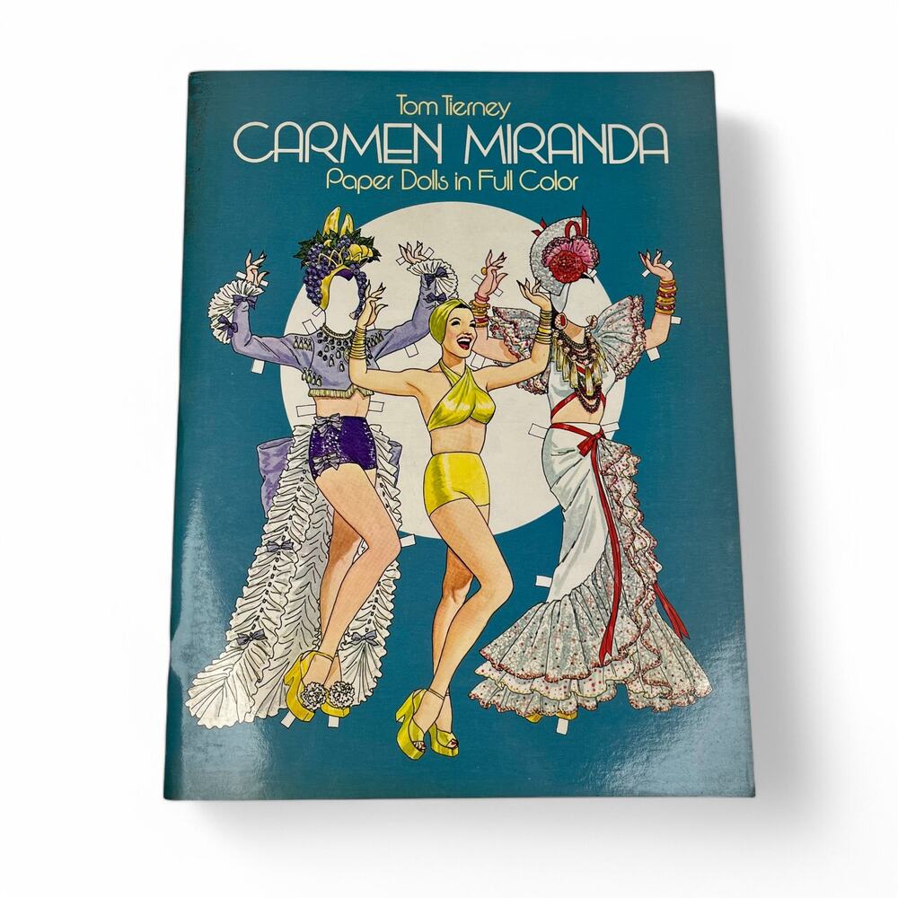 Carmen Miranda Paper Dolls in Full Color by Tom Tierney 1982